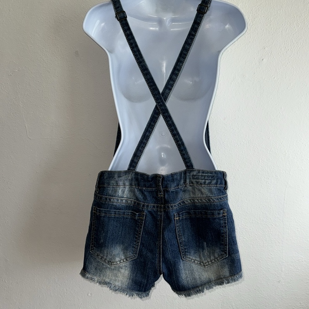 Hot Kiss Ava Overall Shorts - Picture 4 of 7